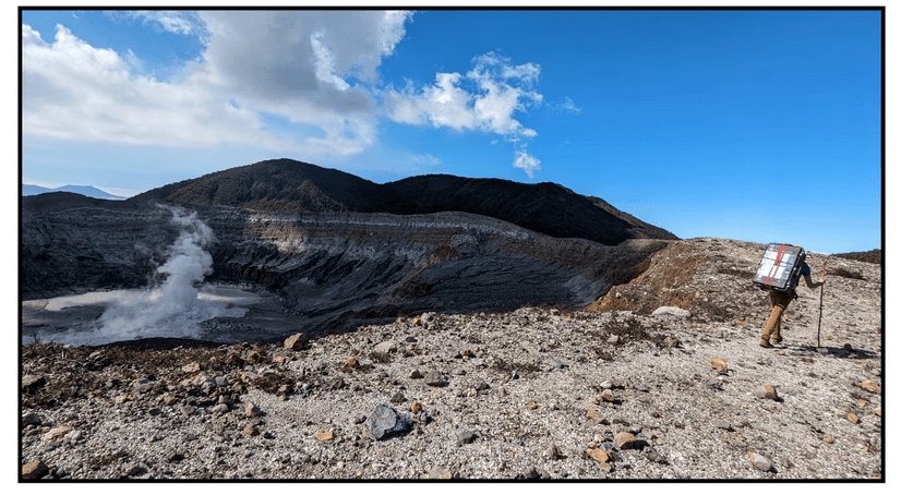 Deploying Mass Spec on Poás crater rim