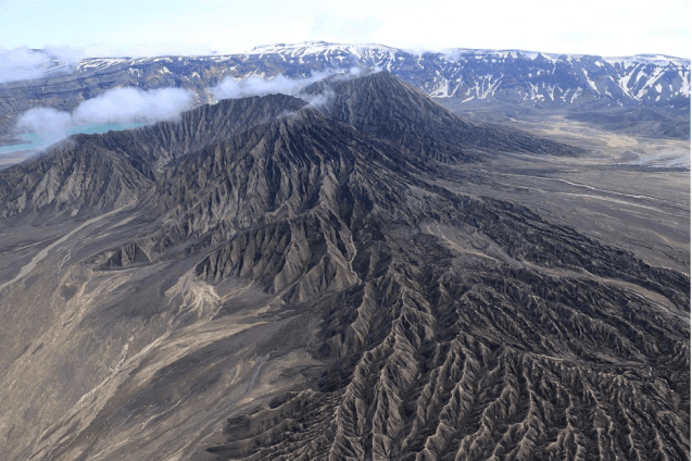 Ahmanilix cone viewed from the northwest.