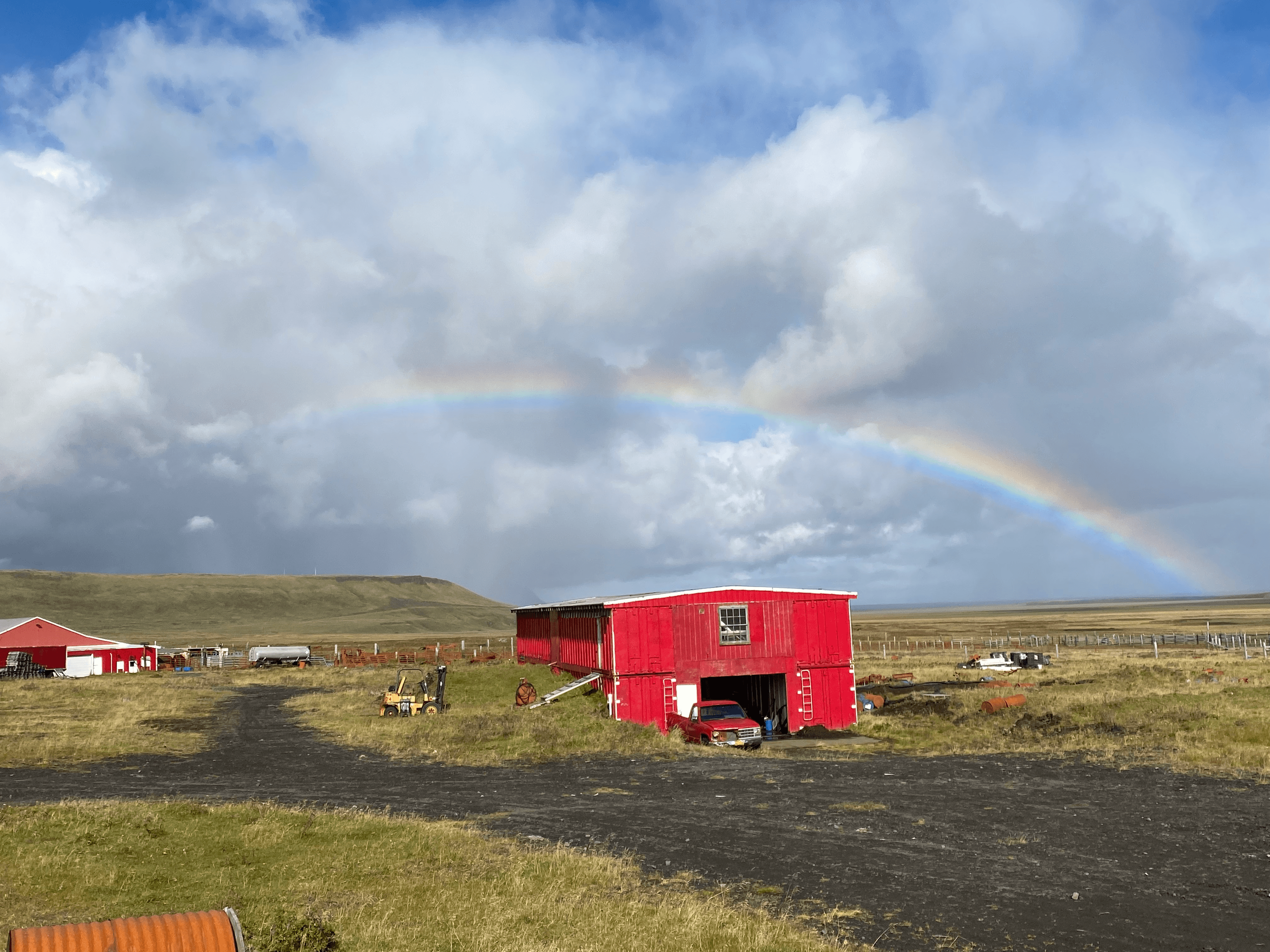 Rainbows at Fort Glenn